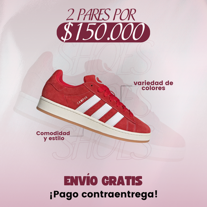 COMBO PARA ENAMORADOS - 2 AD1DAS CAMPUS X 150.000 + ENVÌO GRATIS + PAGAS EN CASA